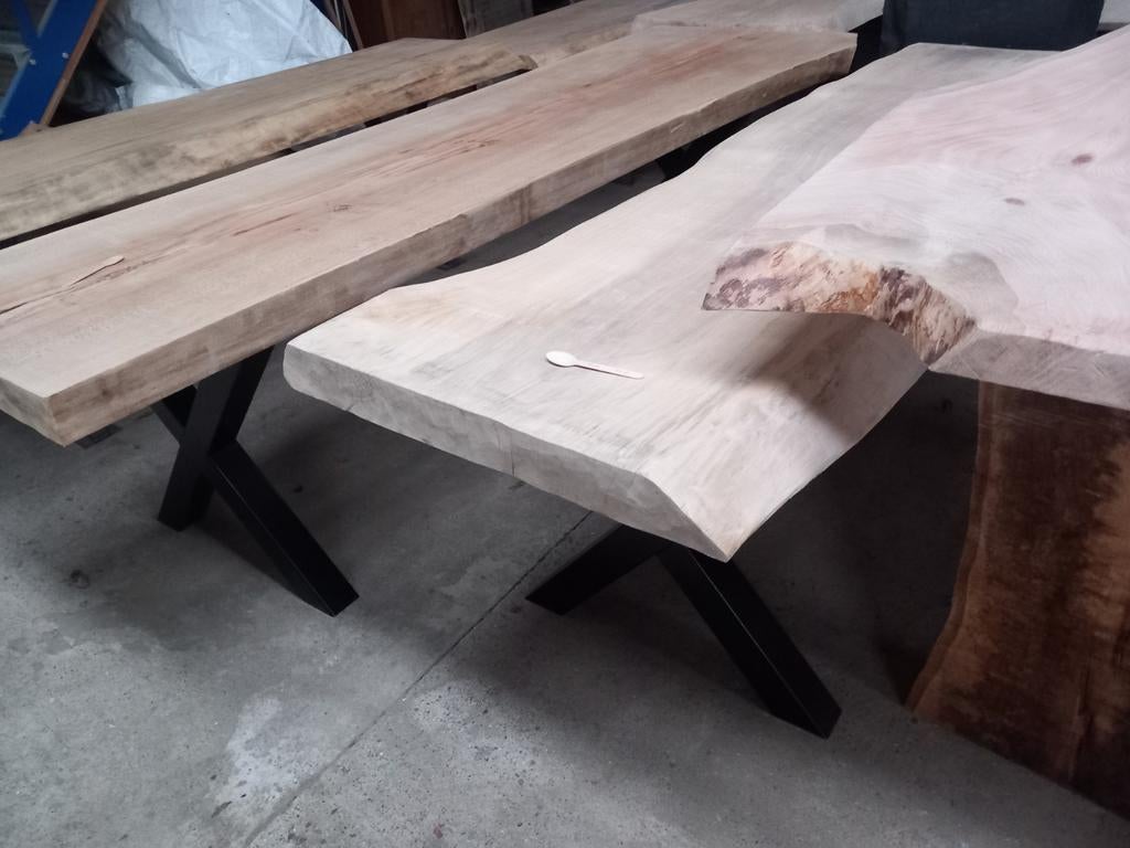 Tafelbladen Planken boomstamtafels wandplanken salontafel, Ophalen, Nieuw