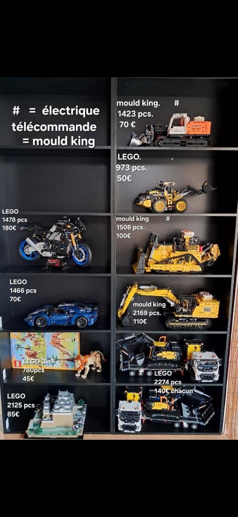 Lego et mould king technic, Ophalen, Zo goed als nieuw, Complete set, Lego