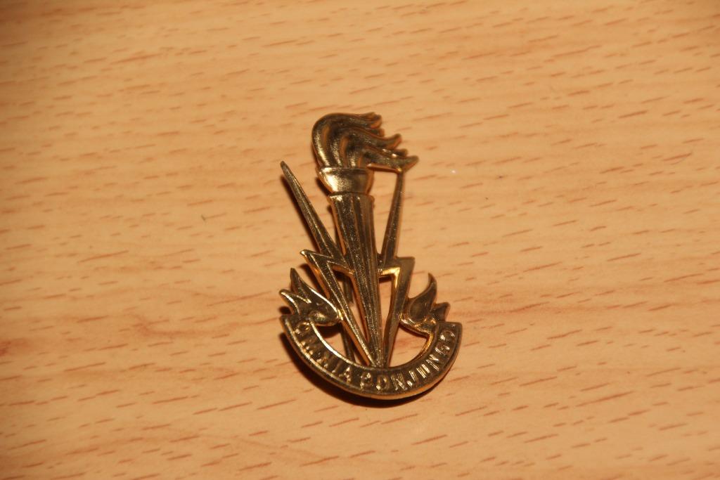 ABL muts kenteken „Transmissie” (goud), Verzamelen, Militaria | Algemeen, Landmacht, Embleem of Badge, Verzenden