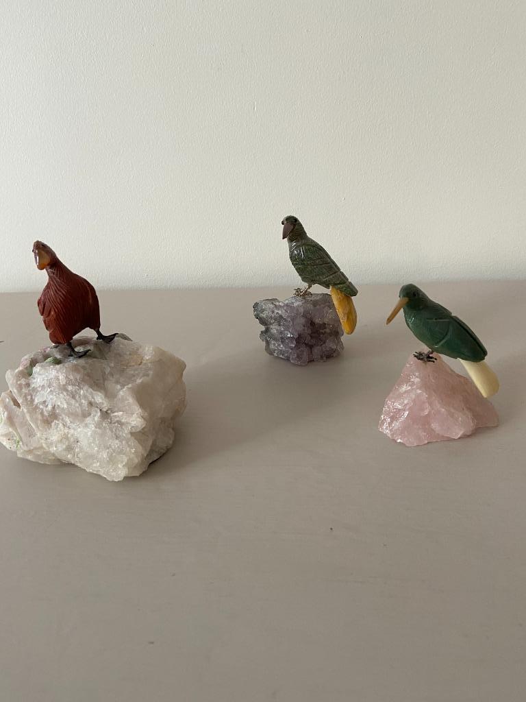 Oiseaux en pierre naturelles, Ophalen of Verzenden, Mineraal