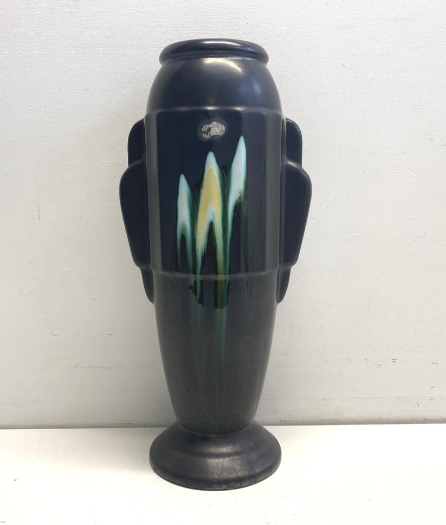 Thulin - grand vase Art Déco H : 38 cm, Enlèvement ou Envoi