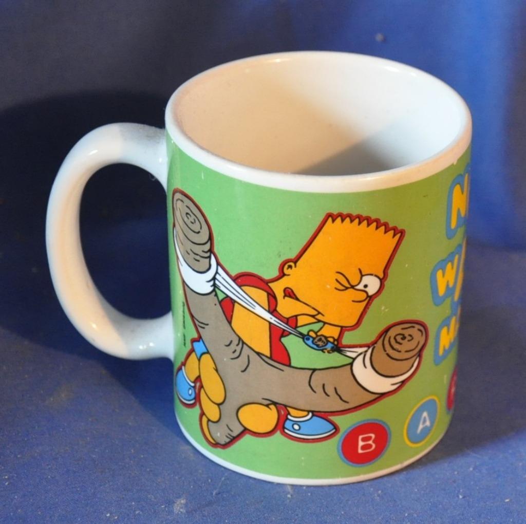 mug en faience les simpsons bart année 2000, Huis en Inrichting, Keuken | Servies, Ophalen of Verzenden, Gebruikt, Keramiek, Kop(pen) en/of Schotel(s)