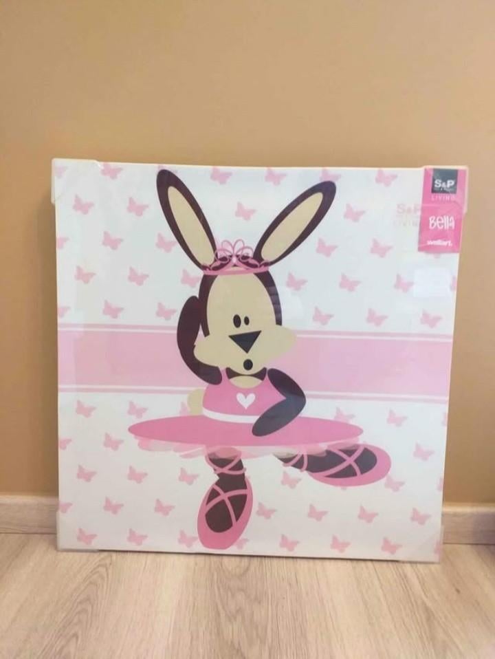 Ballerina canevas/ 50x50 cm/ nieuw/ waarde: €40, Ophalen, Nieuw, Wanddecoratie