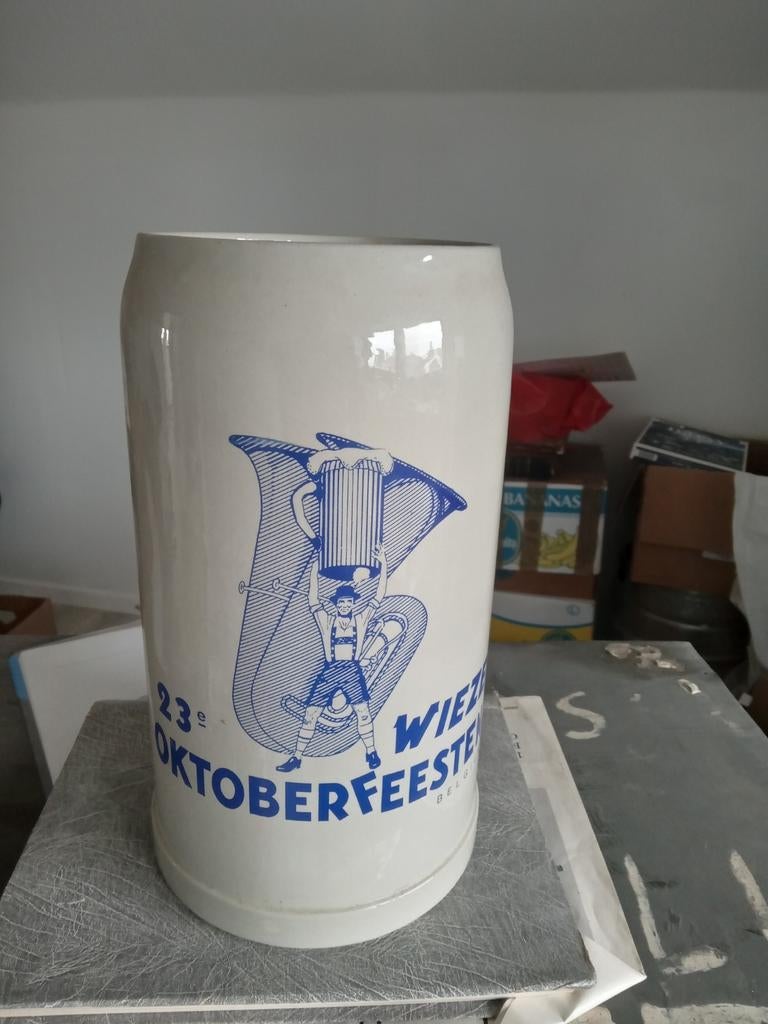 5L bierpot Wieze van Roy 23 ste oktoberfeesten, Verzamelen, Ophalen of Verzenden, Zo goed als nieuw