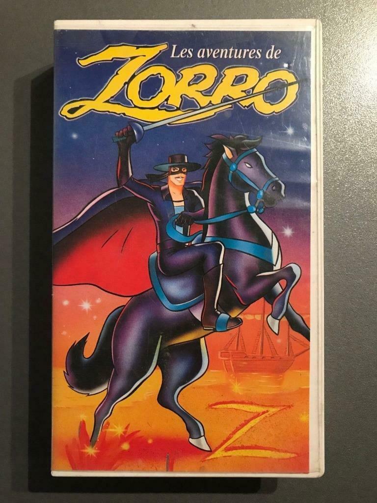 VHS "Les aventures de Zorro" -, Enlèvement ou Envoi, Dessin animé, Tous les âges, Utilisé