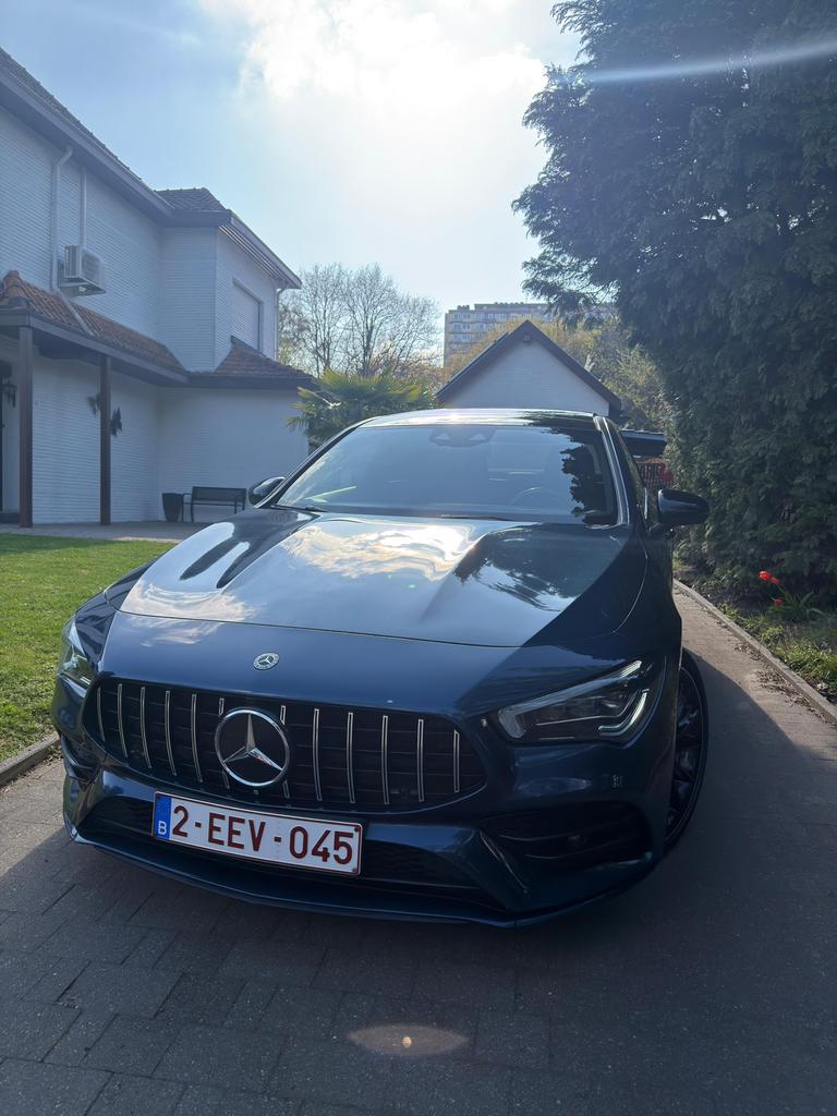 Mercedes CLA 200d Coupé amg line, Blauw, Leder, Particulier, Te koop