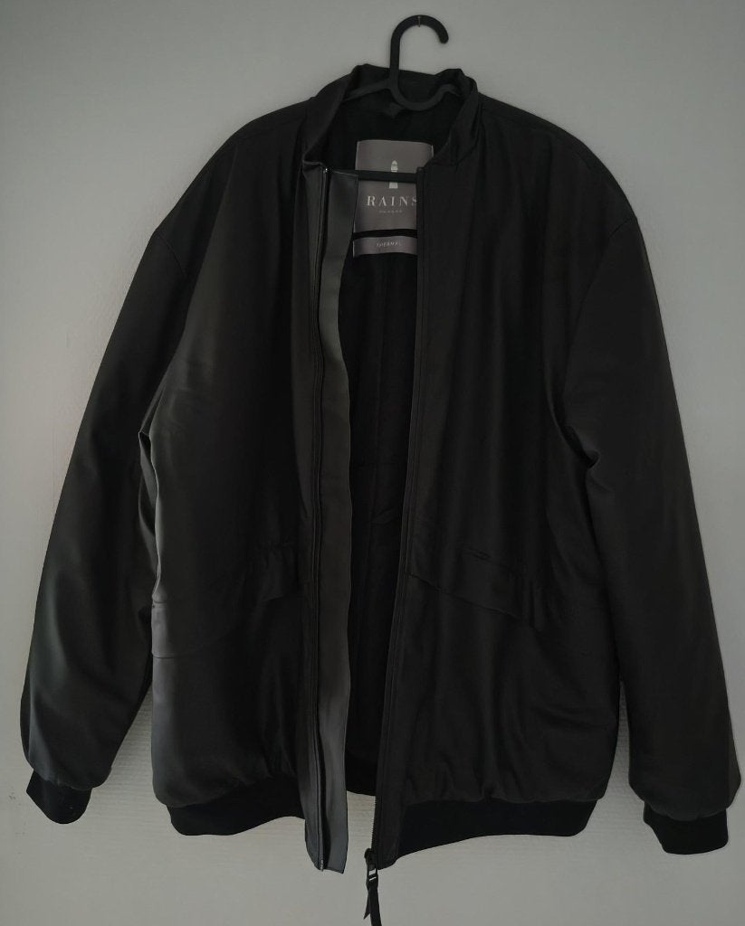 RAINS thermal bomber jack 2024, Kleding | Heren, Jassen | Winter, Ophalen, Zwart, RAINS, Maat 56/58 (XL)