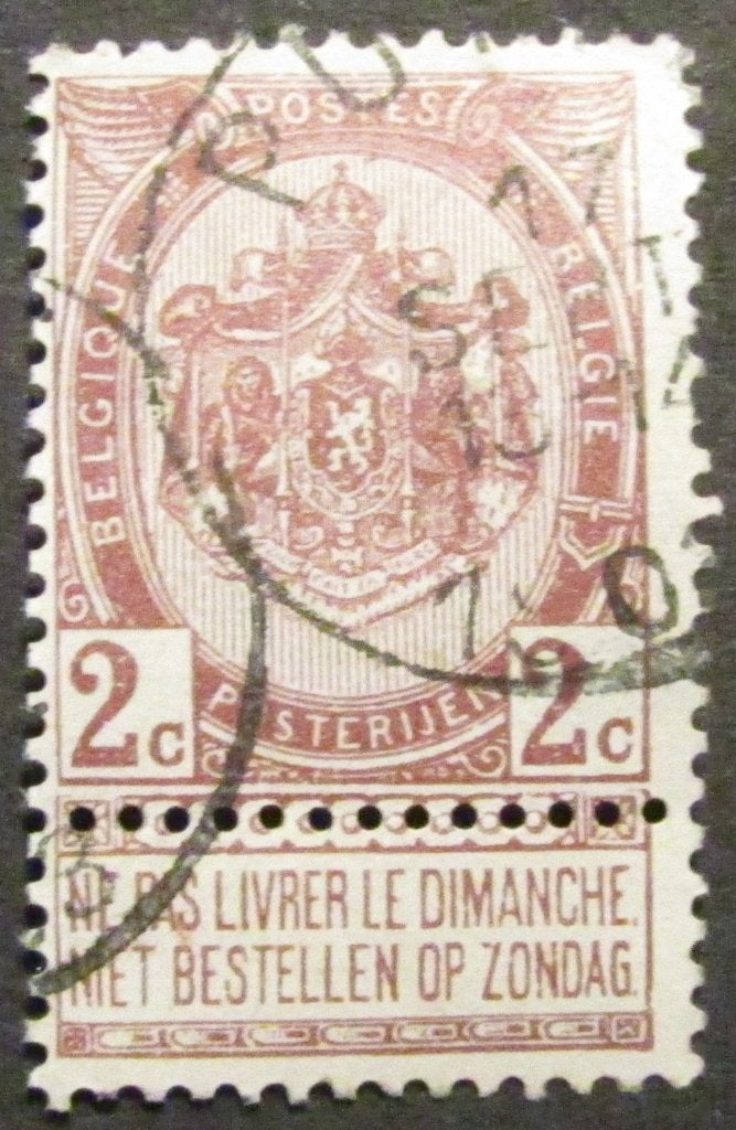 2 centimes estampillé par Léopold II à partir de 1894, Enlèvement ou Envoi, Affranchi, Timbre-poste, Autre