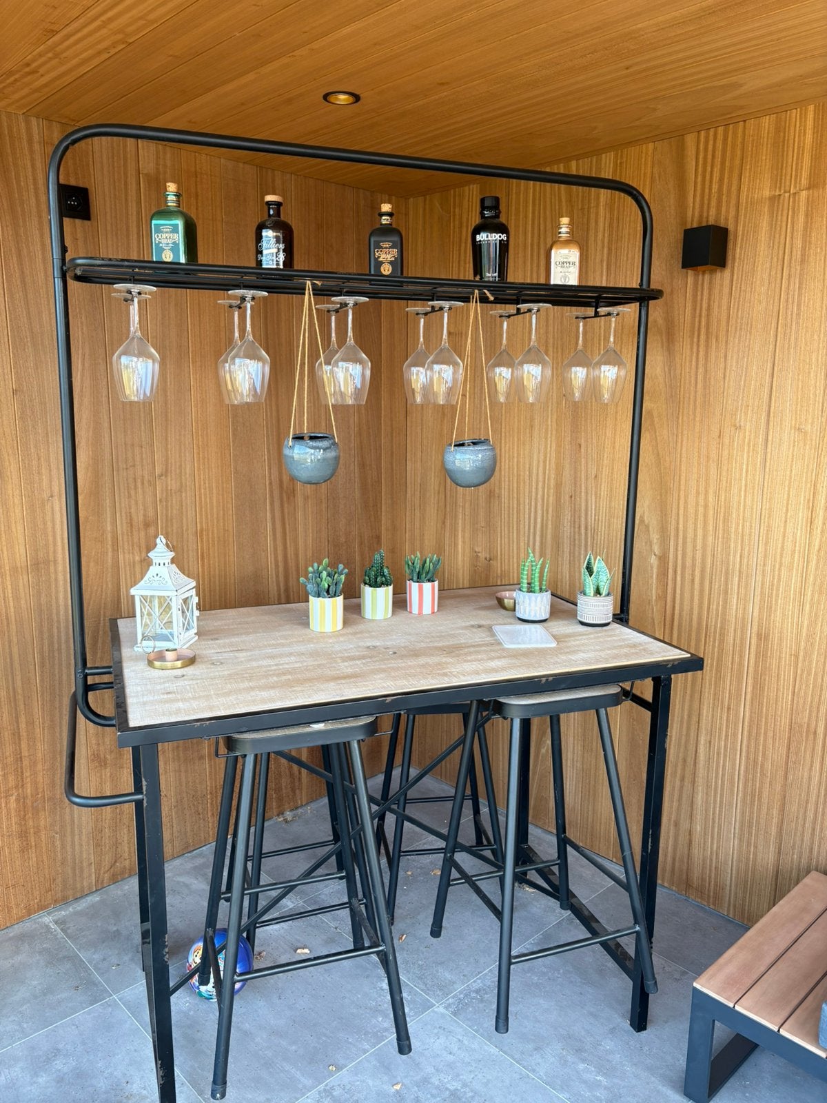 Bartafel met 4 stoelen, Huis en Inrichting, Ophalen, Zo goed als nieuw