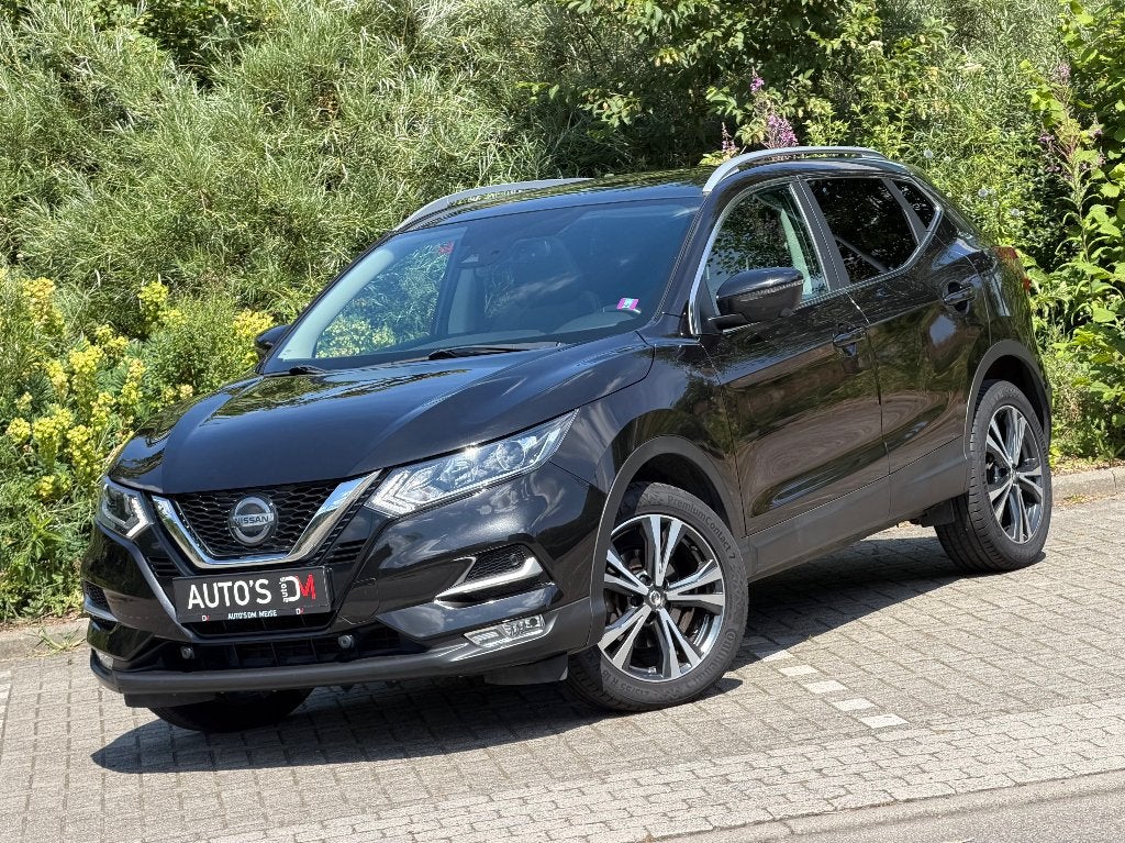 Nissan Qashqai 1.3 DIG-T Pano. Dak,Camera,Navi,Cruise, Auto's, Voorwielaandrijving, Stof, 4 cilinders, Zwart