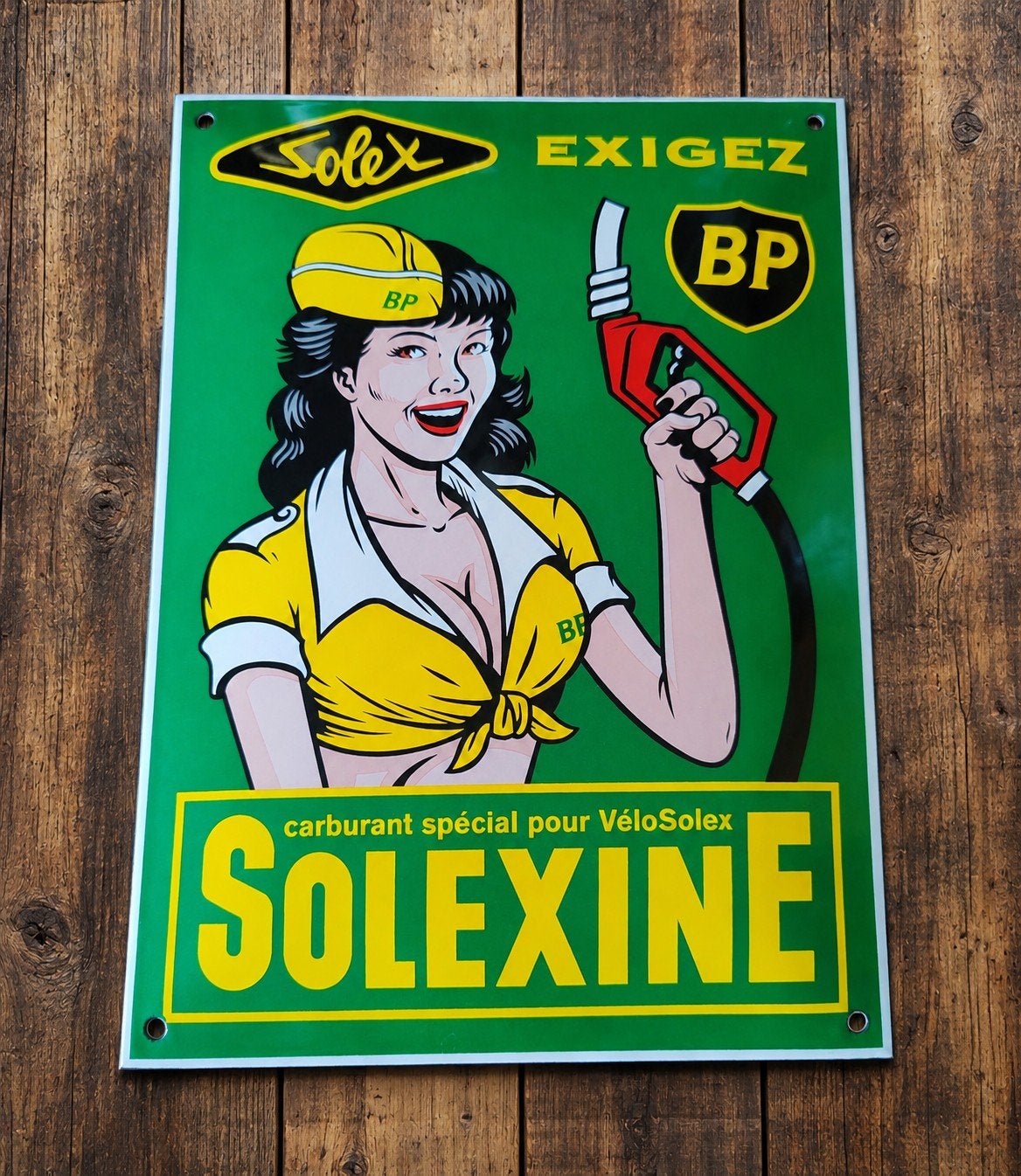 Solex BP emaille plaat, Ophalen of Verzenden, Zo goed als nieuw, Reclamebord