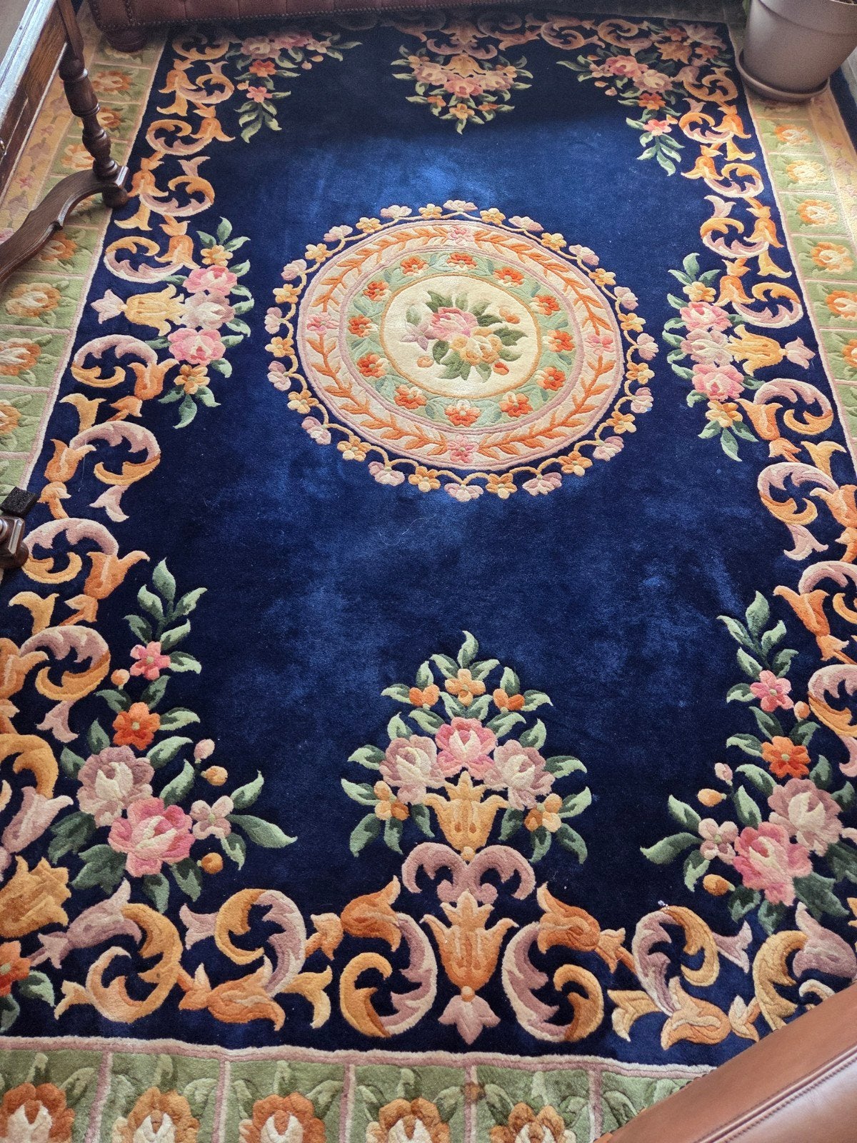 Blauwe tapijt, Ophalen