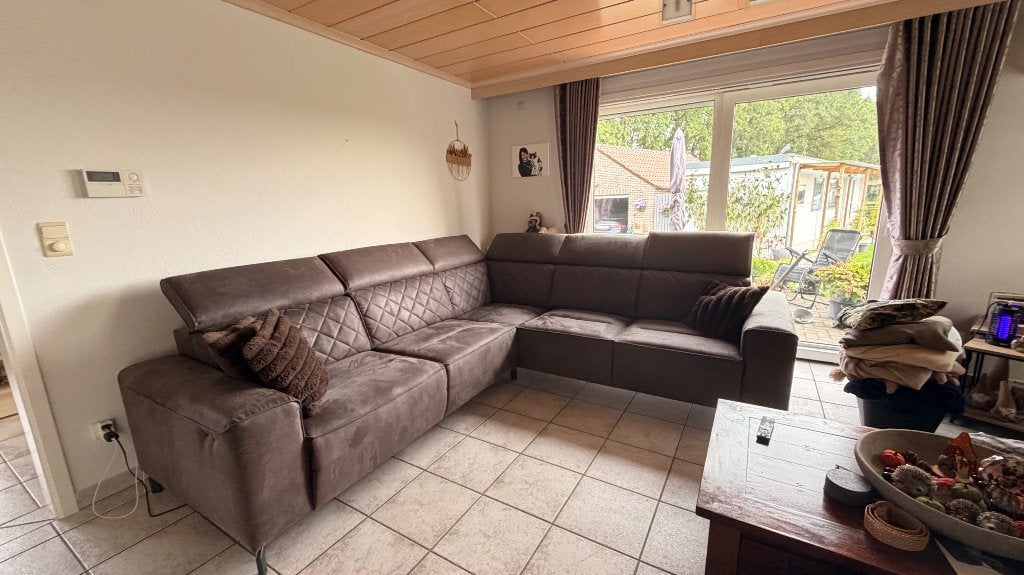 Hoeksalon met relax stuk, Ophalen, Zo goed als nieuw, Stof, Hoeksalon