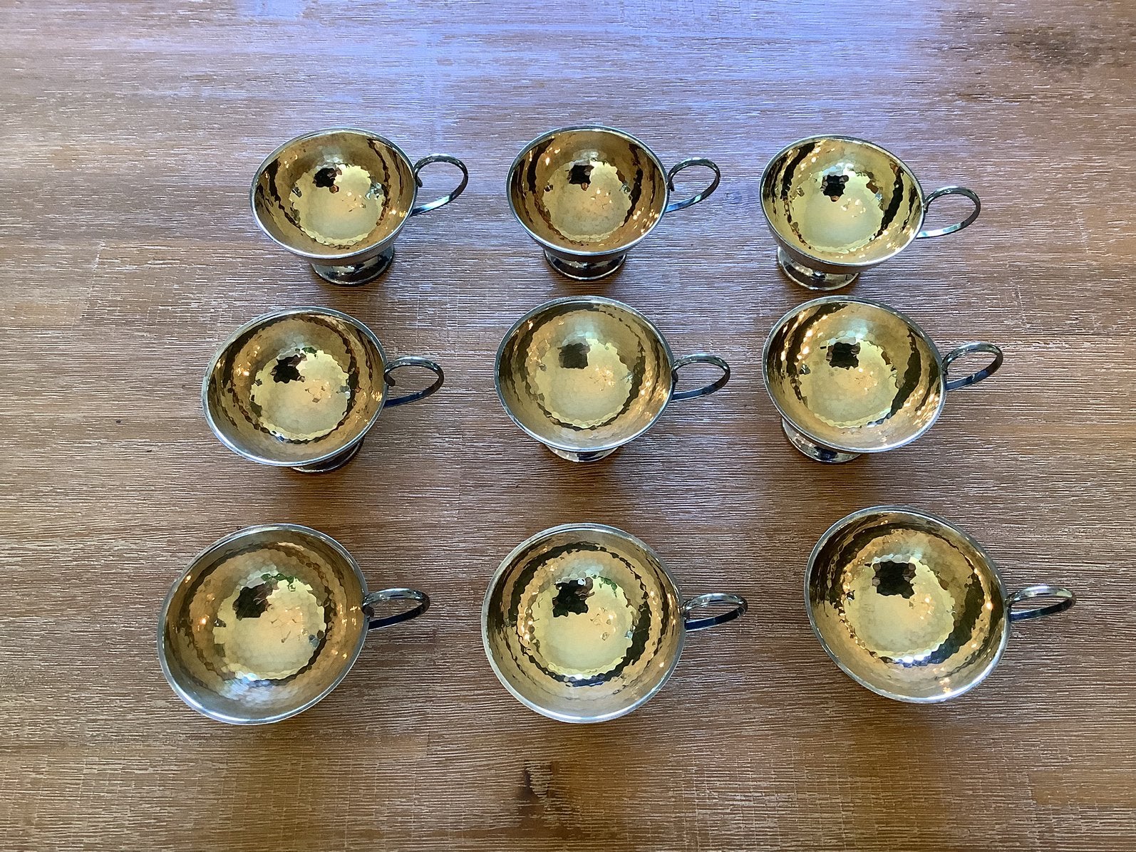 9 zilveren likeur kopjes 830 zilver Ceson Göteborg zweden, Ophalen, Zilver