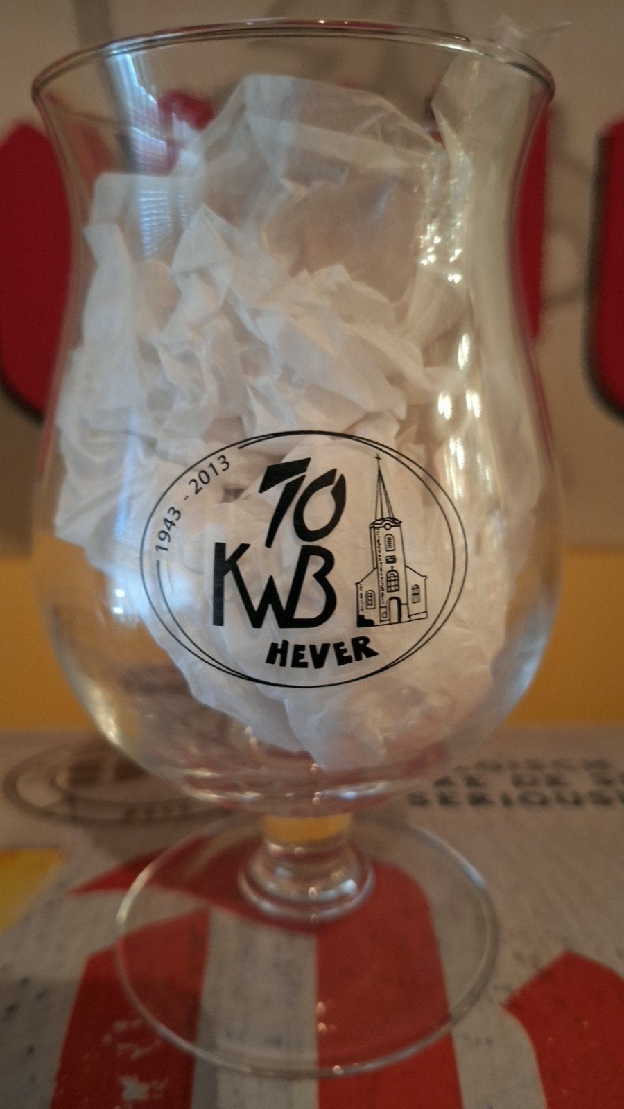 Duvel Kwb Hever, Collections, Marques de bière, Enlèvement ou Envoi, Utilisé, Verre ou Verres, Duvel