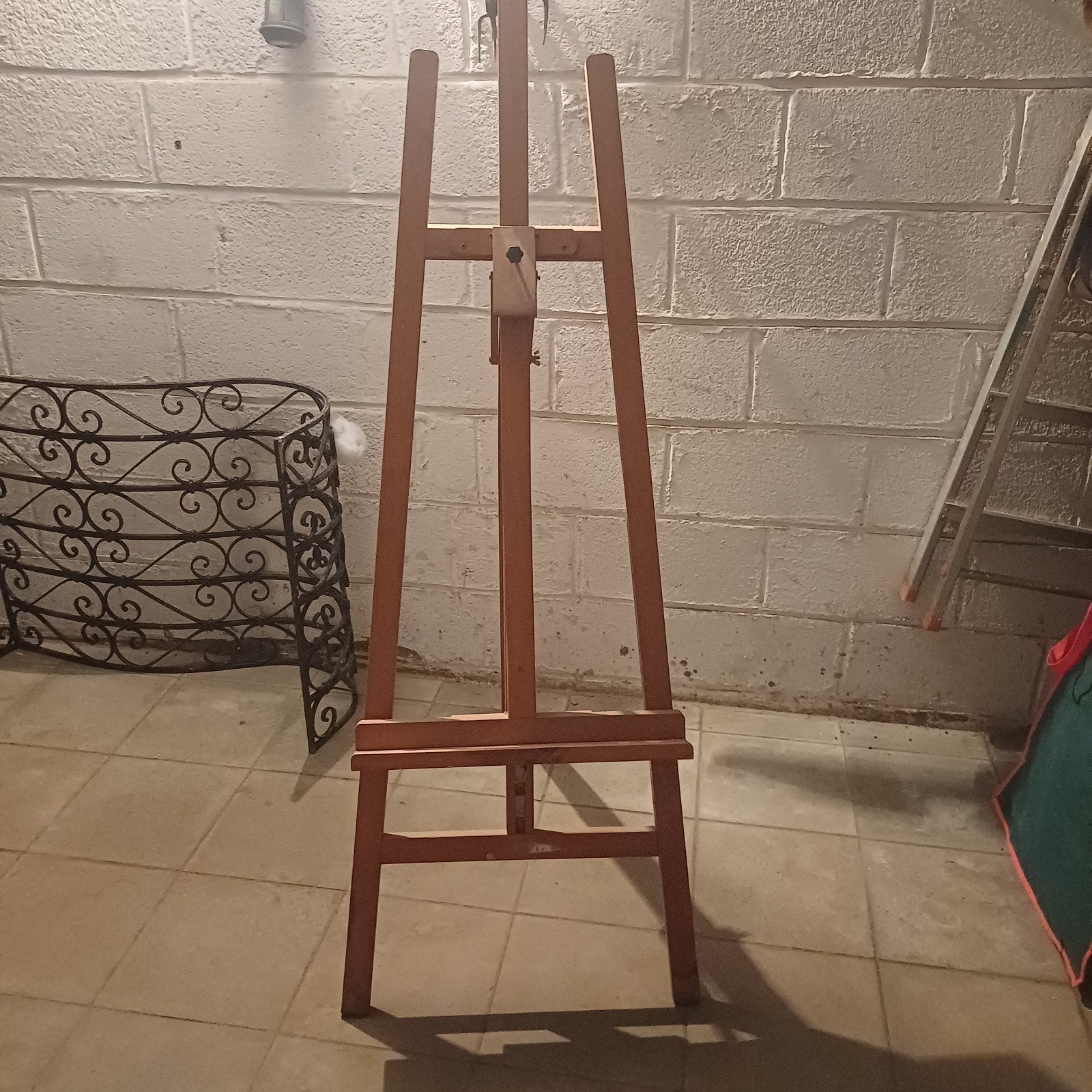 Chevalet d'atelier en bois sur pied – réglable, artiste pein, Enlèvement, Toile