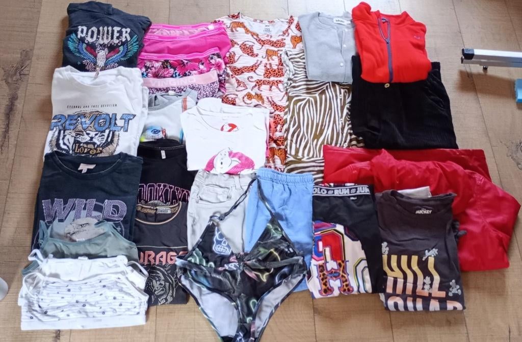 pakket meisjeskleding maat 158, Enlèvement ou Envoi, Comme neuf, Fille, Autres types