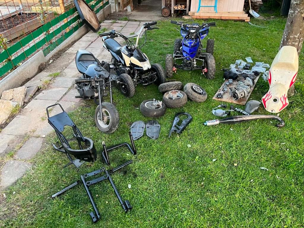 Lot pocket bike/quad, Ophalen