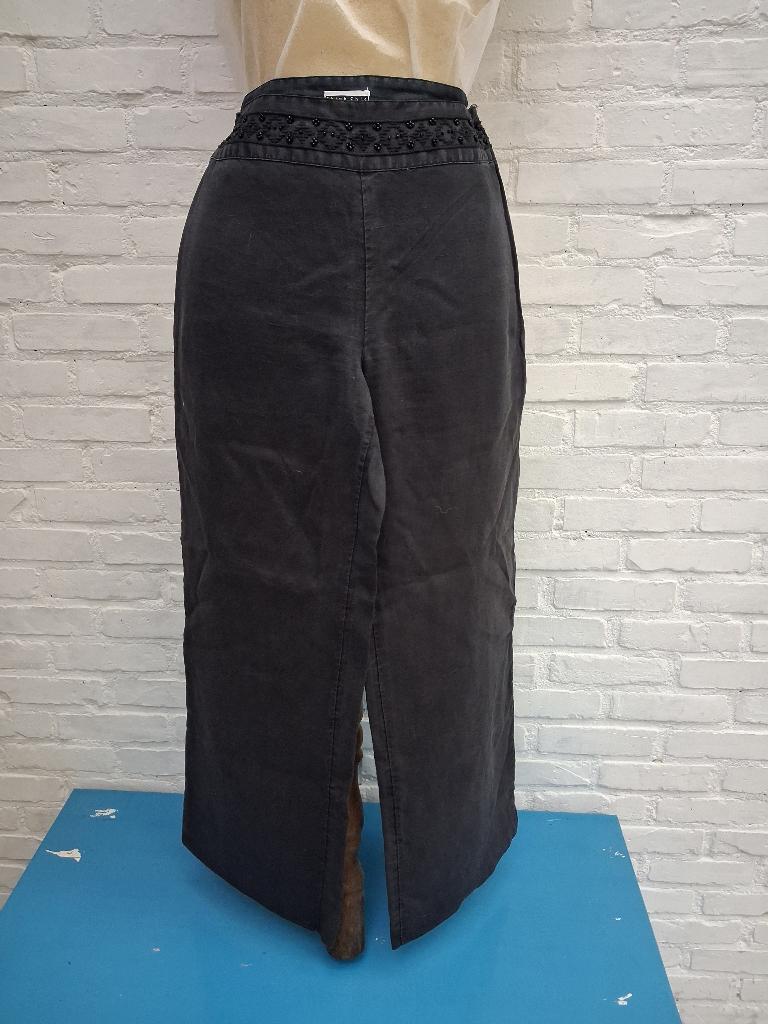 zwarte zomerbroek Etam, Kleding | Dames, Broeken en Pantalons, Ophalen of Verzenden, Gedragen, Maat 36 (S), Zwart