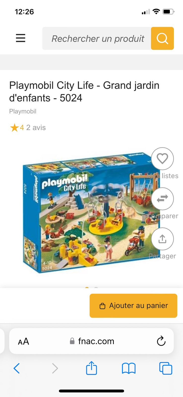 Playmobil City Life 5024 - le grand parc pour enfant, Enlèvement, Utilisé, City life