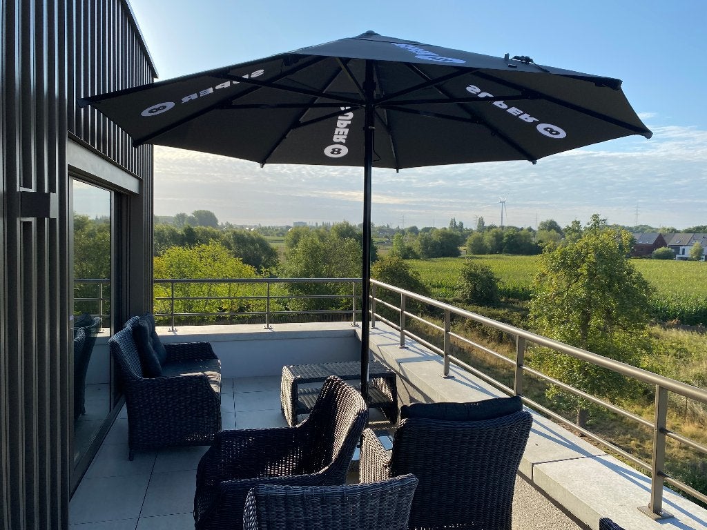 Horeca parasol, Enlèvement, Comme neuf, 3 à 4 mètres
