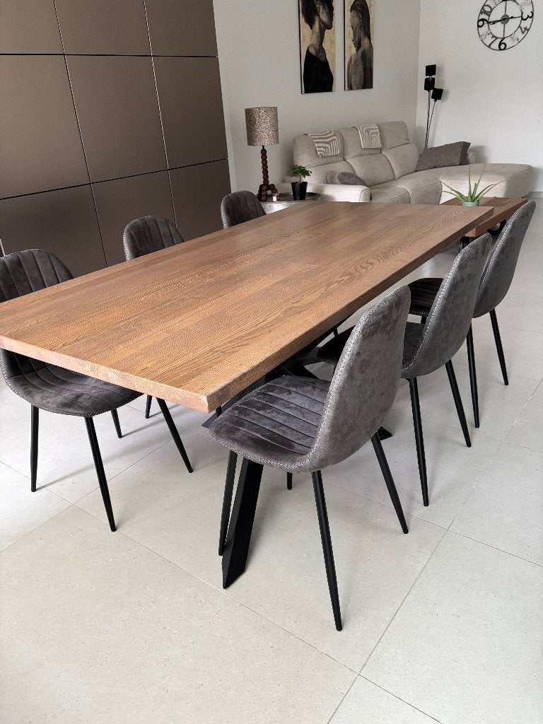 Stoelen eetkamer, Tissus, Gris, Comme neuf, Enlèvement