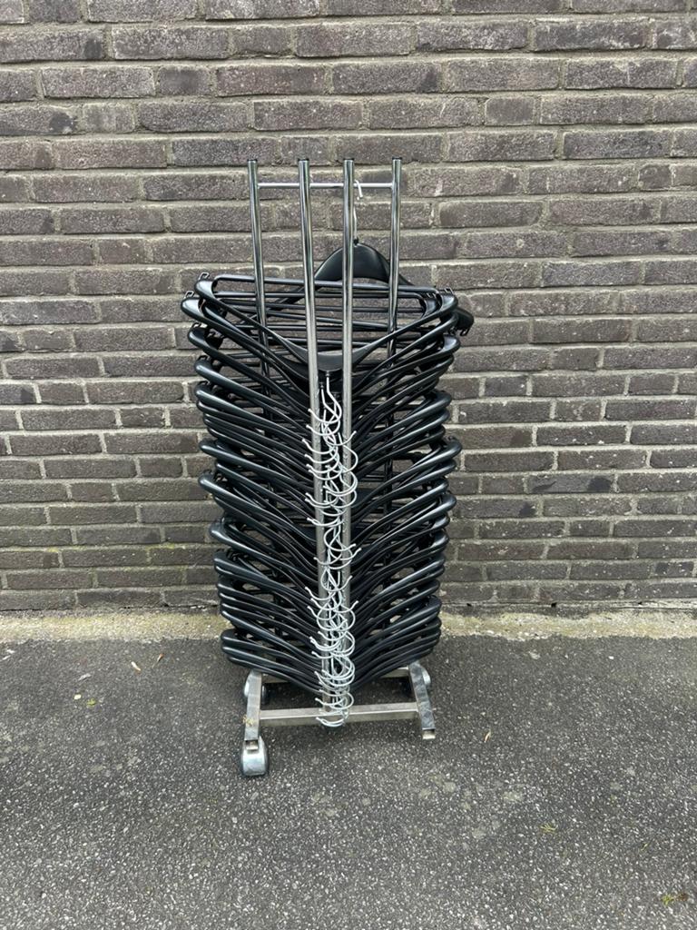 Rek met 40 kapstokken, Huis en Inrichting, Woonaccessoires | Kapstokken, Ophalen, Kunststof, Gebruikt, Minder dan 100 cm