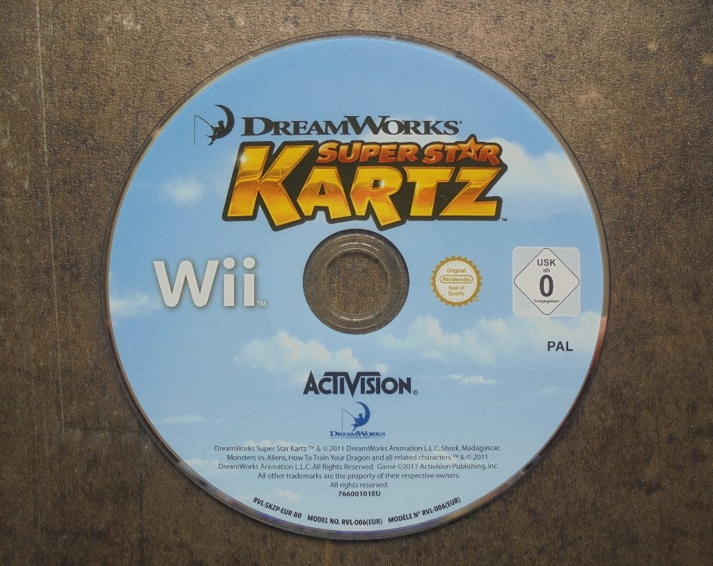DreamWorks Superstar Kartz voor Wii (zie foto's), Games en Spelcomputers, Games | Nintendo Wii, Gebruikt, 1 speler, Ophalen of Verzenden