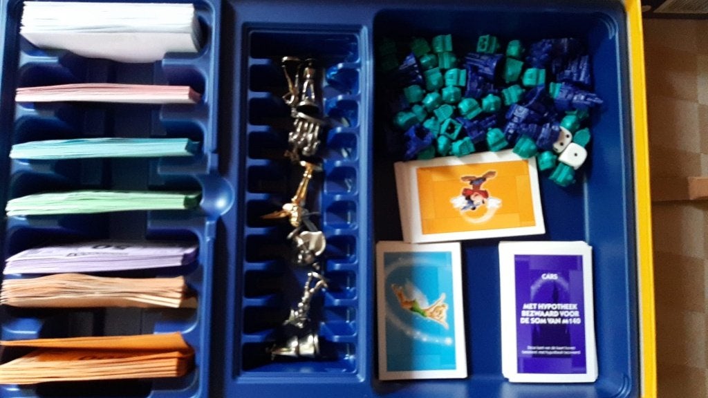bordspel Monopoly Disney Monopolie blauw witte, Hobby en Vrije tijd, Ophalen of Verzenden, Zo goed als nieuw, Monopoly