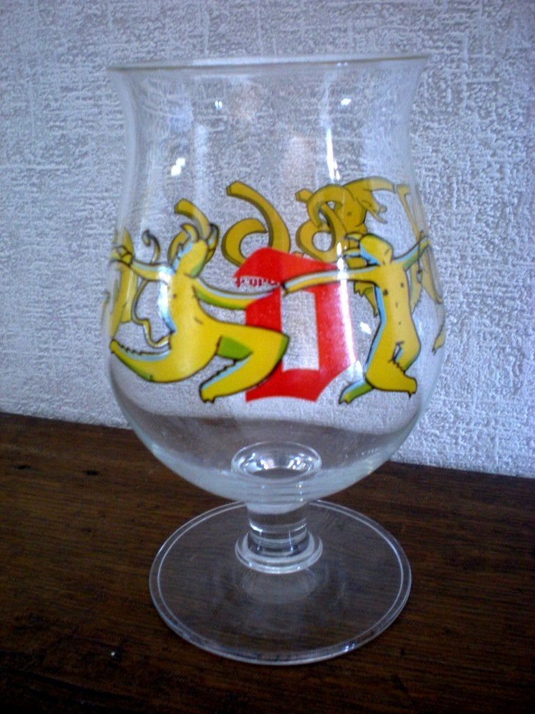 DUVEL 666, Verzamelen, Biermerken, Ophalen of Verzenden, Zo goed als nieuw, Glas of Glazen, Duvel