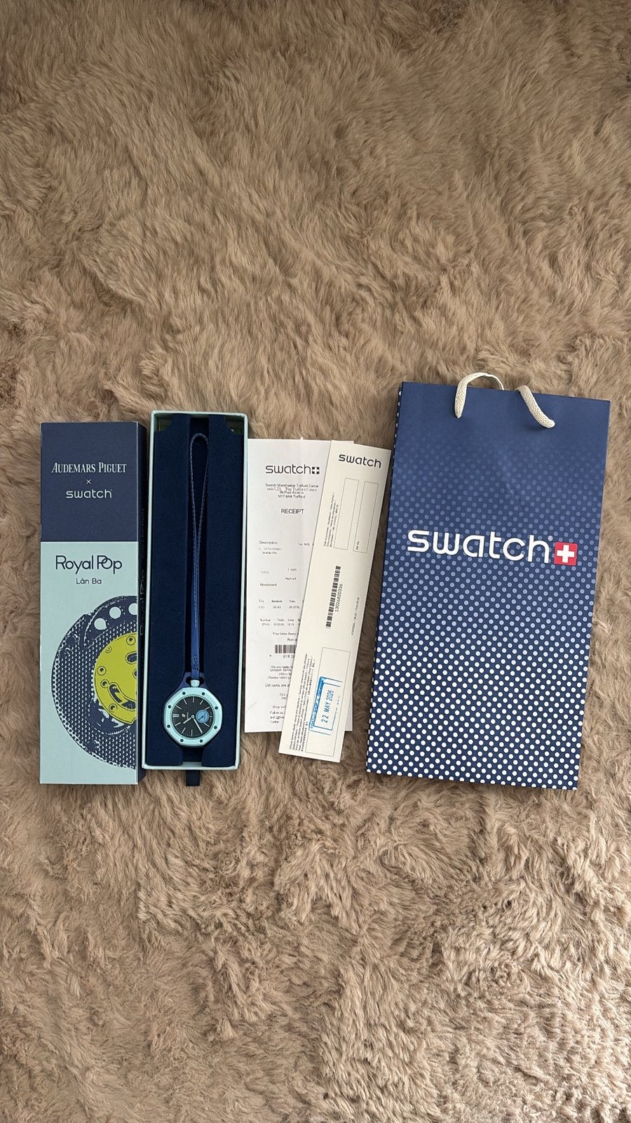 Swatch x Audemars Piguet Royal Oak “Lán Ba”, Handtassen en Accessoires, Horloges | Heren, Ophalen of Verzenden, Nieuw, Polshorloge