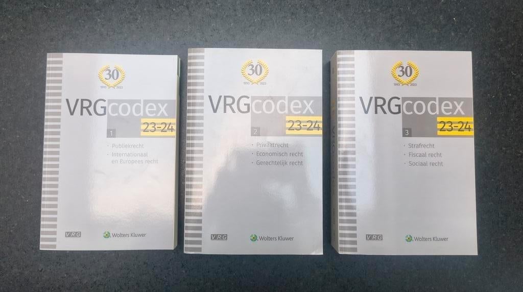 VRG codex 2023-2024, Boeken, Studieboeken en Cursussen, Ophalen of Verzenden, Zo goed als nieuw, Hogeschool