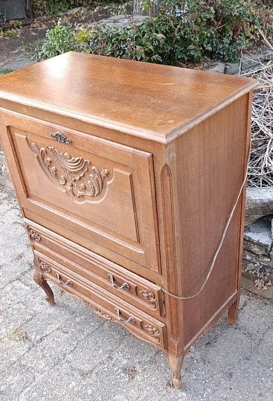 Récupération GRATUITE : Belle armoire/secrétaire en bois (ét, Enlèvement, Utilisé