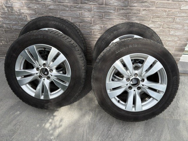 Velgen Mercedes met winterbanden 225/55R16, Auto-onderdelen, Banden en Velgen, Ophalen, Gebruikt, Velg(en), 16 inch