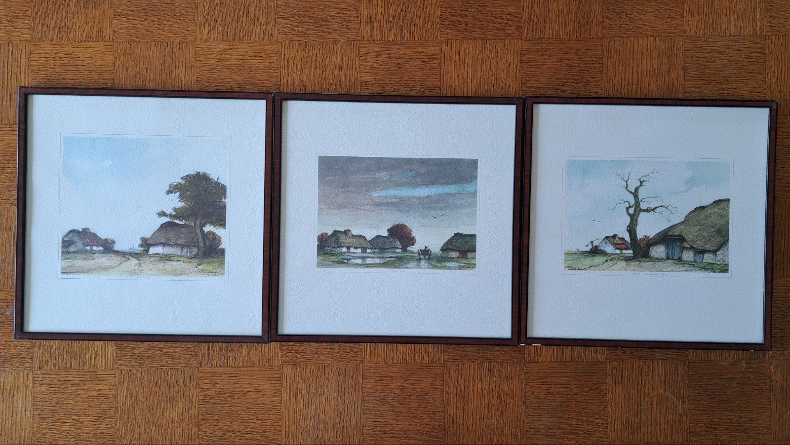 5 aquarellen, Enlèvement
