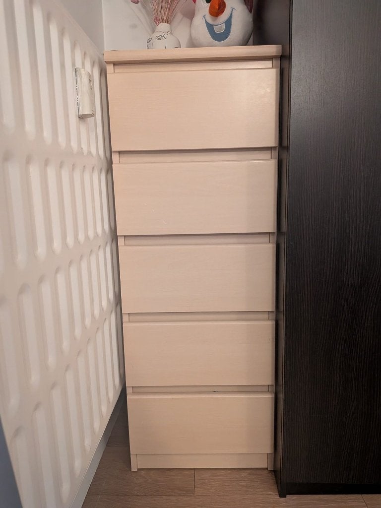 MALM ladekast (licthte houtkleur), 25 à 50 cm, 5 tiroirs ou plus, Enlèvement, Utilisé