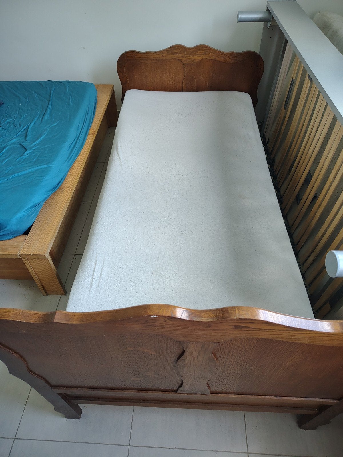 1 persoonsbed, Huis en Inrichting, Slaapkamer | Bedden, Ophalen