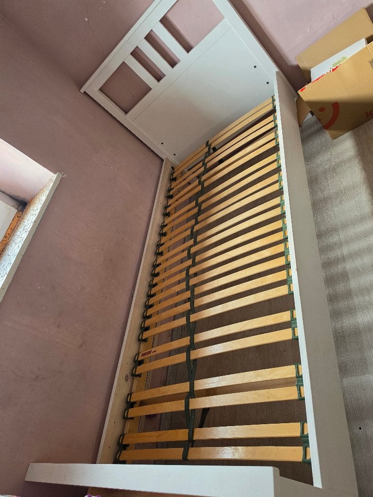 Eenpersoonsbed gratis, Ophalen, Gebruikt, 85 tot 100 cm, Lattenbodem