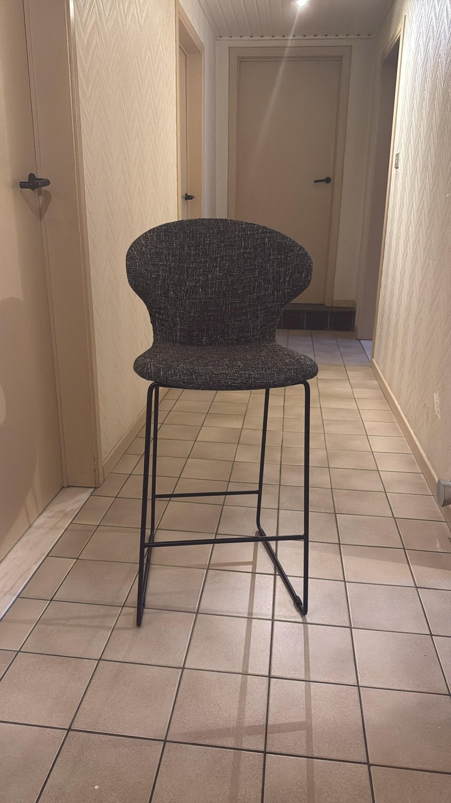 Twee barstoelen, Ophalen, 60 tot 90 cm, Zo goed als nieuw, Metaal