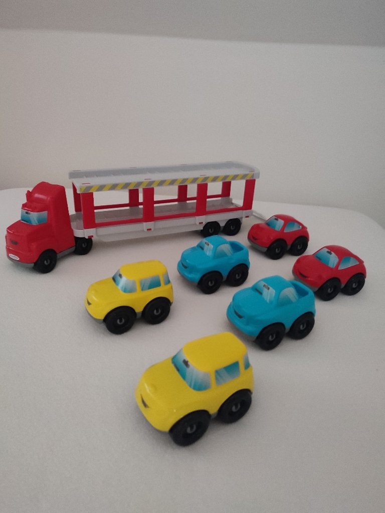 Autotransporter met 6 autootjes, Ophalen, Gebruikt