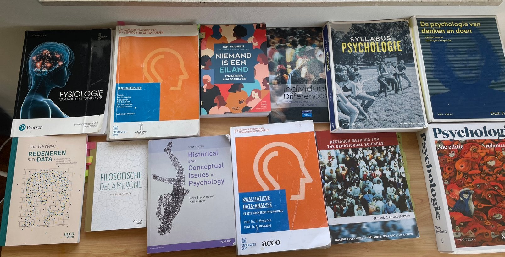 Boeken van het eerste jaar Psychologie aan UGent, Boeken, Ophalen of Verzenden, Gelezen