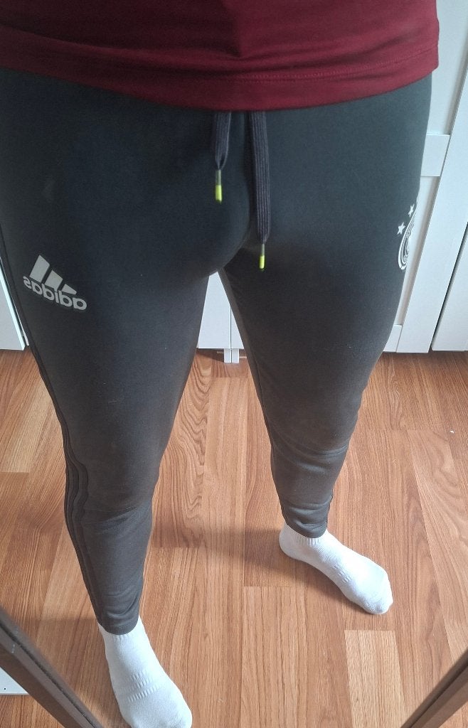 Pantalon d'entraînement Adidas Germany taille S, Football, Gris, Adidas, Porté