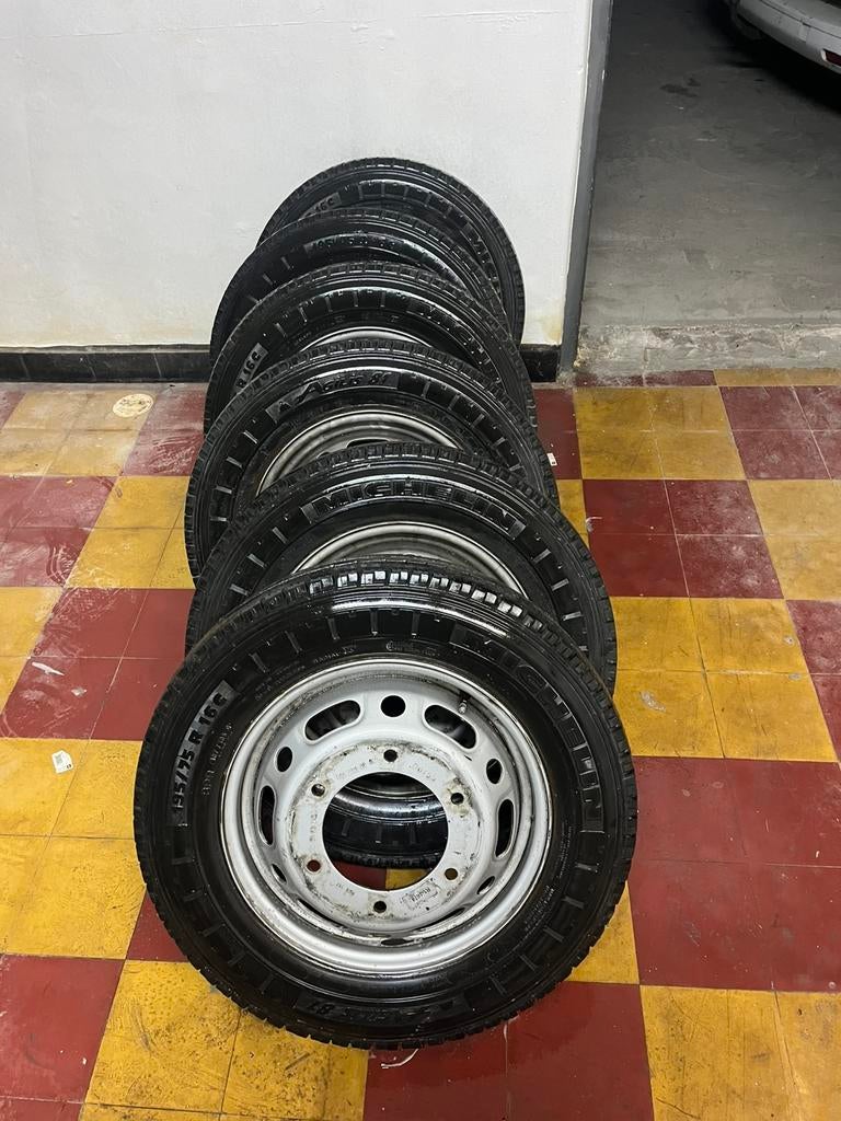 MB sprinter/VW crafter goede 16 inch stalen velgen 6X, Auto-onderdelen, Bestelwagen, Banden en Velgen, All Season, 195 mm