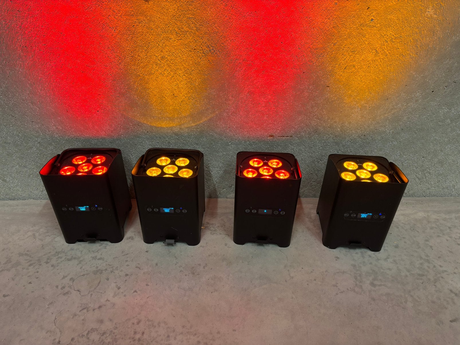 FOS Luminus PRO IP Batterij LED par uplighter outdoor, Ophalen of Verzenden, Zo goed als nieuw, Licht, Geluidgestuurd
