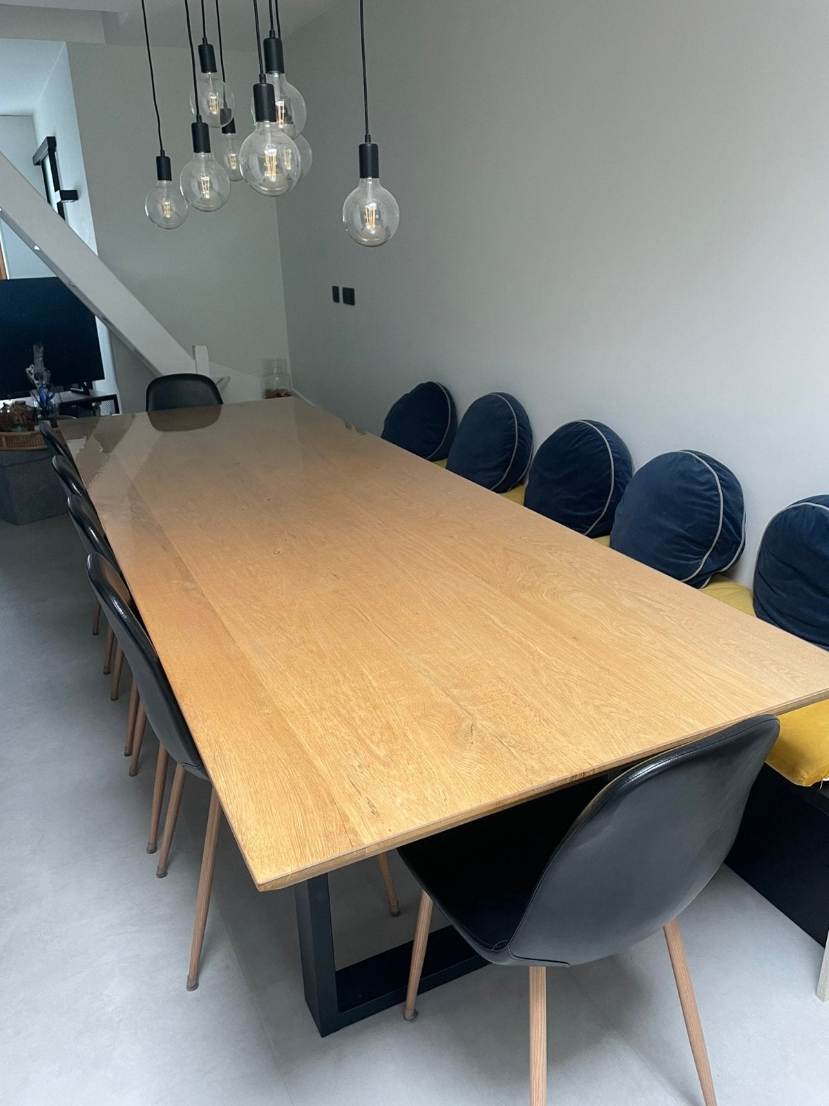 Eettafel voor 8 personen, Huis en Inrichting, Tafels | Eettafels, Zo goed als nieuw, 200 cm of meer, 200 cm of meer, Vijf personen of meer