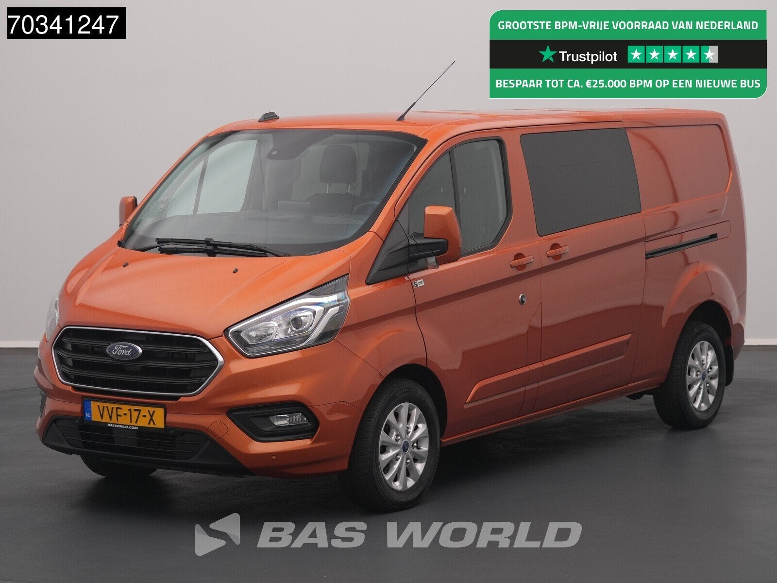 Ford Transit Custom 170pk Automaat L2H1 Dubbele Cabine Limit, Automaat, Stof, Bedrijf, 1000 kg