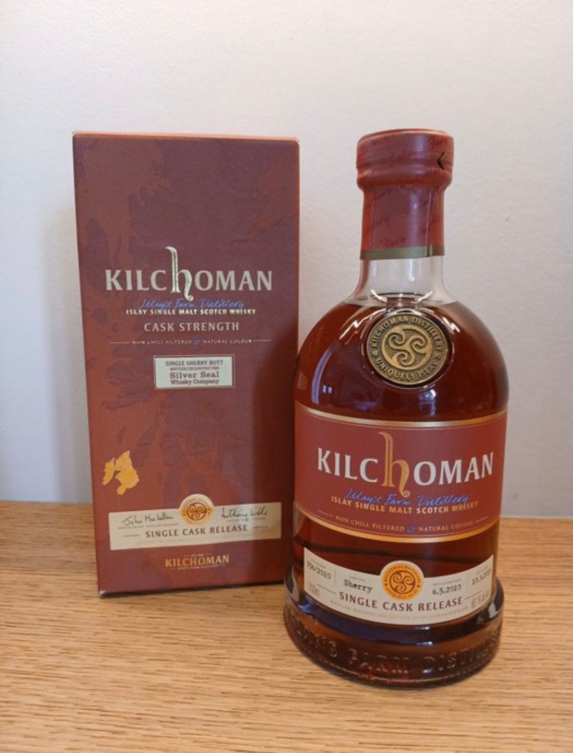 Kilchoman 2010 Single Cask - Exclusivement pour Silver Seal, Collections, Enlèvement ou Envoi, Comme neuf