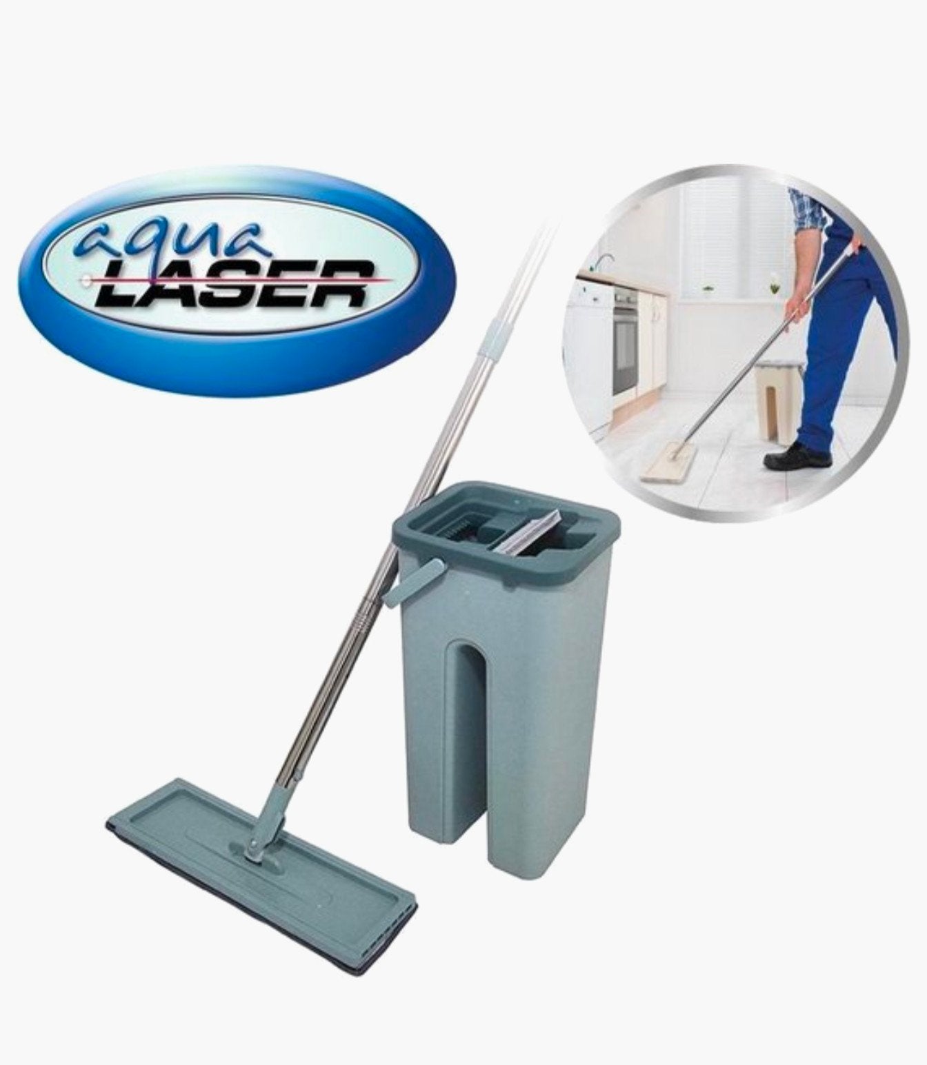 Easy flat mop Nieuw, Huis en Inrichting, Schoonmaakartikelen, Ophalen