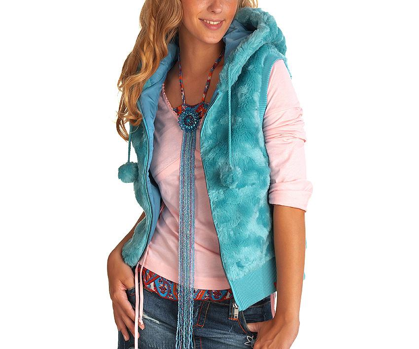 Nieuwe bodywarmer van Esprit in pels met kat (maat L), Ophalen of Verzenden, Nieuw, Maat 42/44 (L)