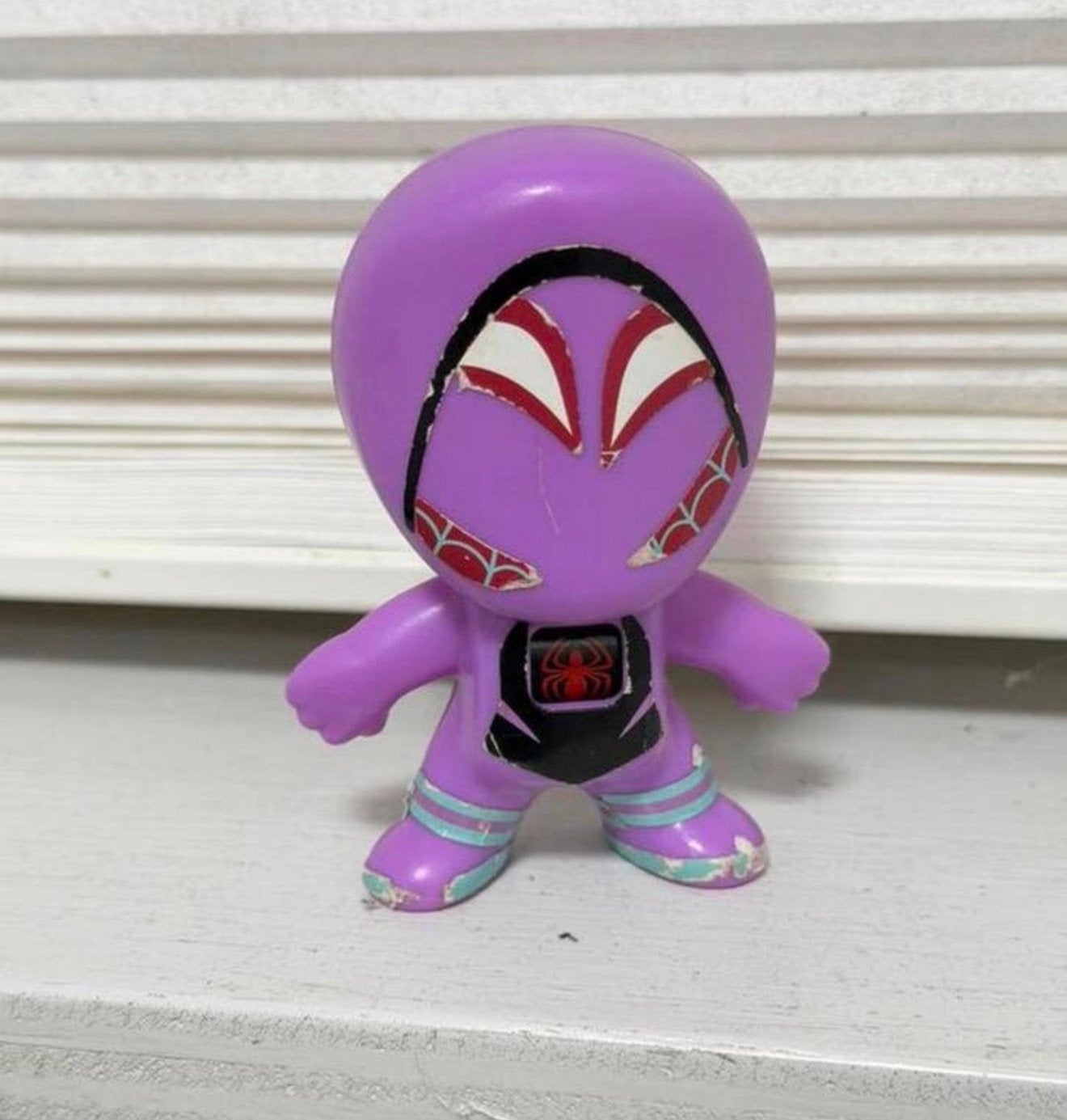 MCDONALD’S 2018 Spiderman into spider verse Paars spider-man, Ophalen of Verzenden, Zo goed als nieuw